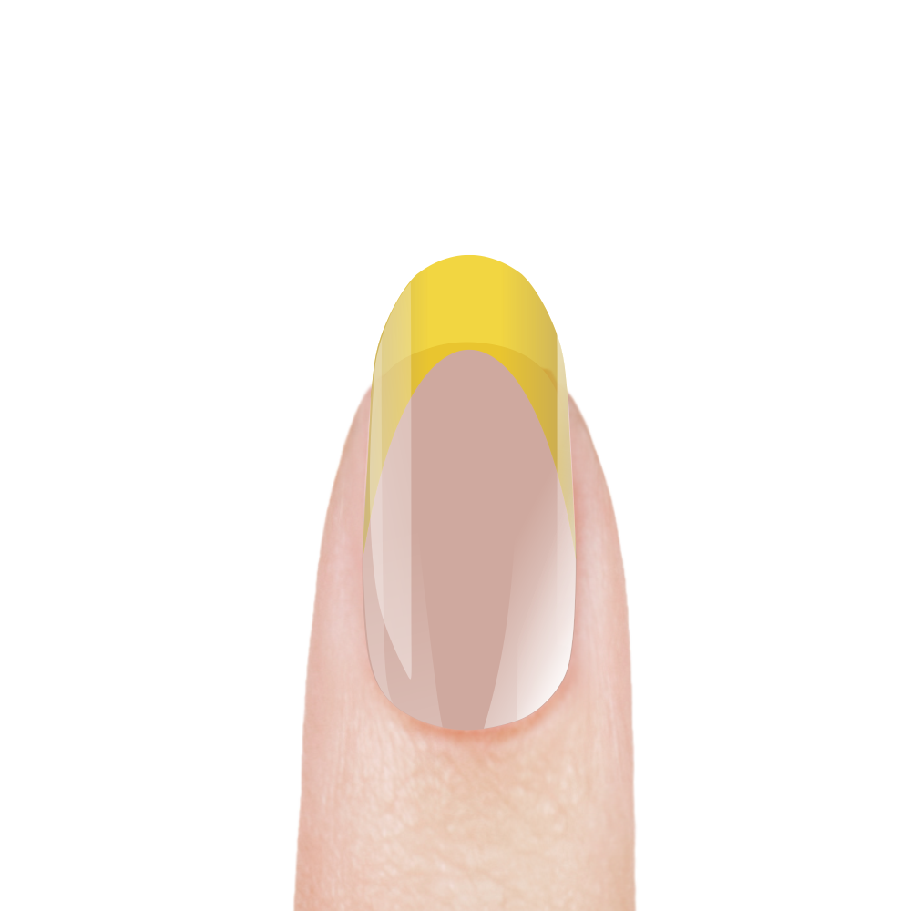 Витражный скульптурный гель для моделирования ногтей и френча G-022 Yellow Lemon
