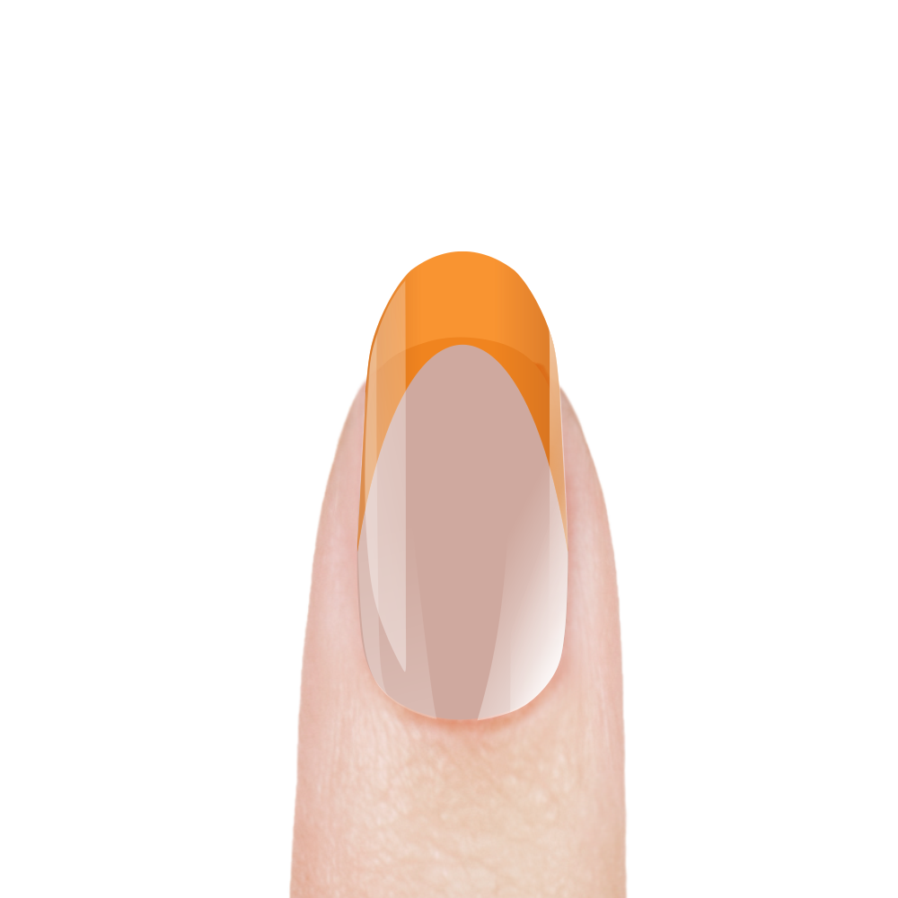 Витражный скульптурный гель для моделирования ногтей и френча G-024 Orange