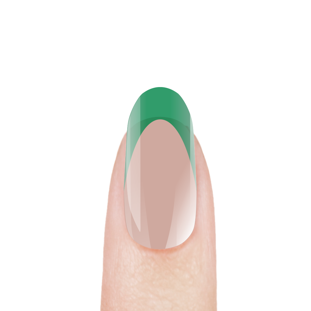 Витражный скульптурный гель для моделирования ногтей и френча G-027 Shot Green