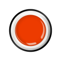Гель-краска для ногтей с липким слоем GO-12 Red Neon