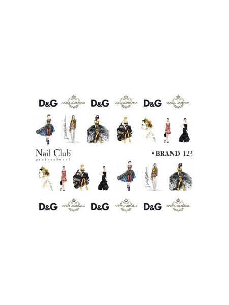 Купить слайдер-дизайн для ногтей BRAND 123