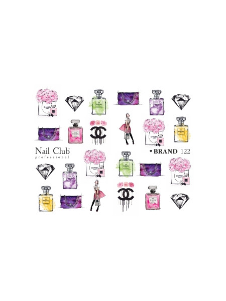 Купить слайдер-дизайн для ногтей BRAND 122