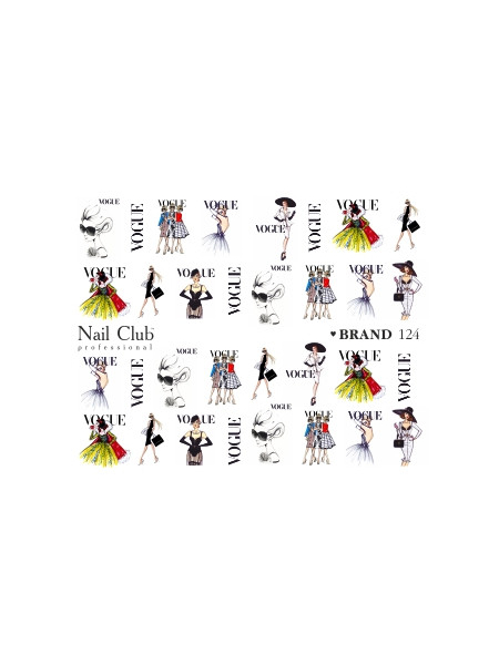 Купить слайдер-дизайн для ногтей BRAND 124