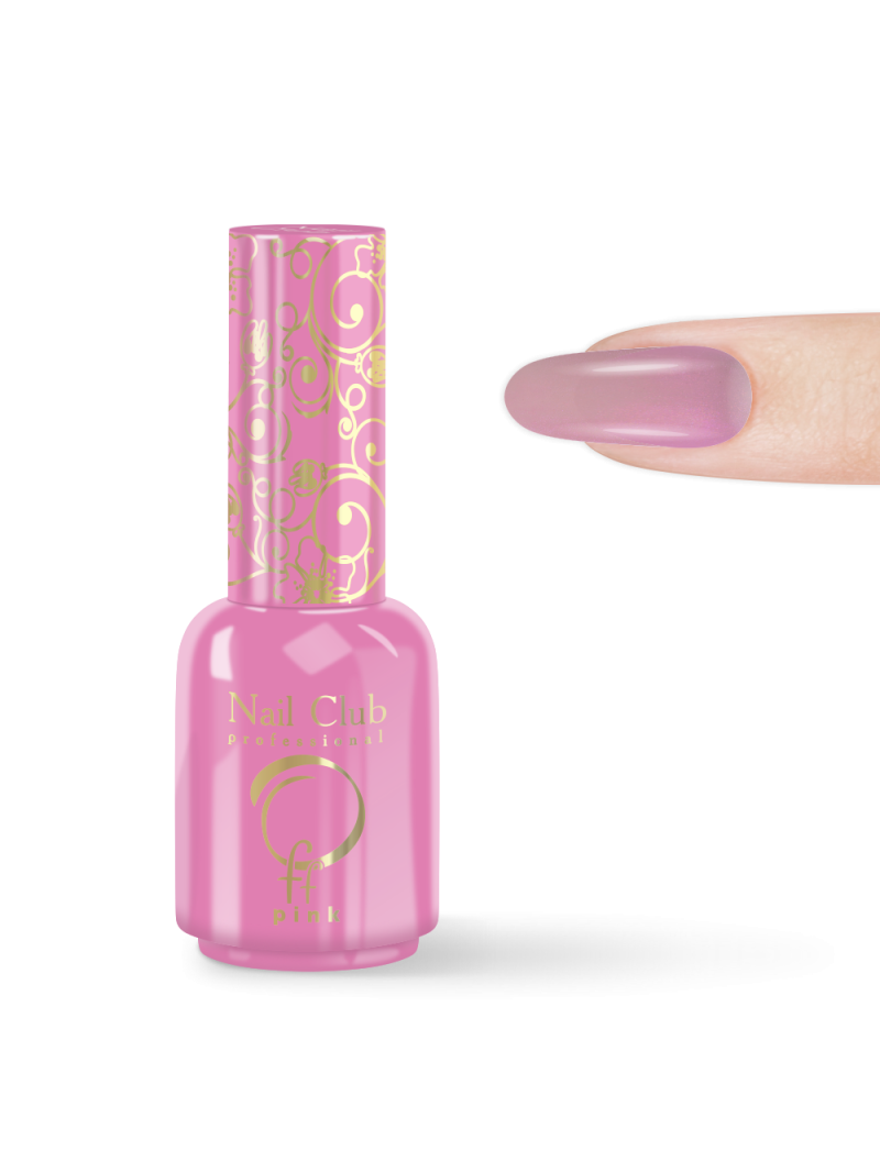 Купить оттеночный топ-гель для ногтей без липкого слоя OFF Pink Nail Club