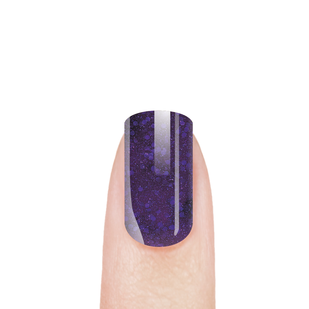 Набор фиолетовых гель-красок для ногтей с блёстками AMETHYST BRILLIANT