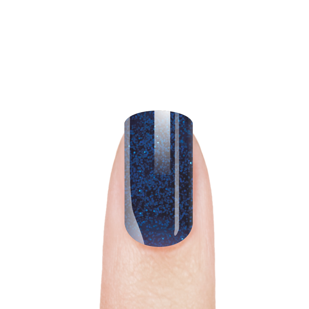Набор синих гель-красок для ногтей с блёстками SAPPHIRE BRILLIANT