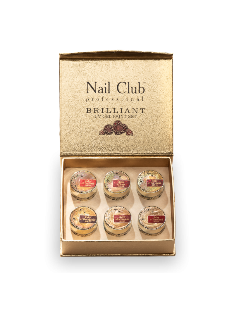 Купить гель-краску для ногтей с блёстками GGR-06 Ruby of Thailand