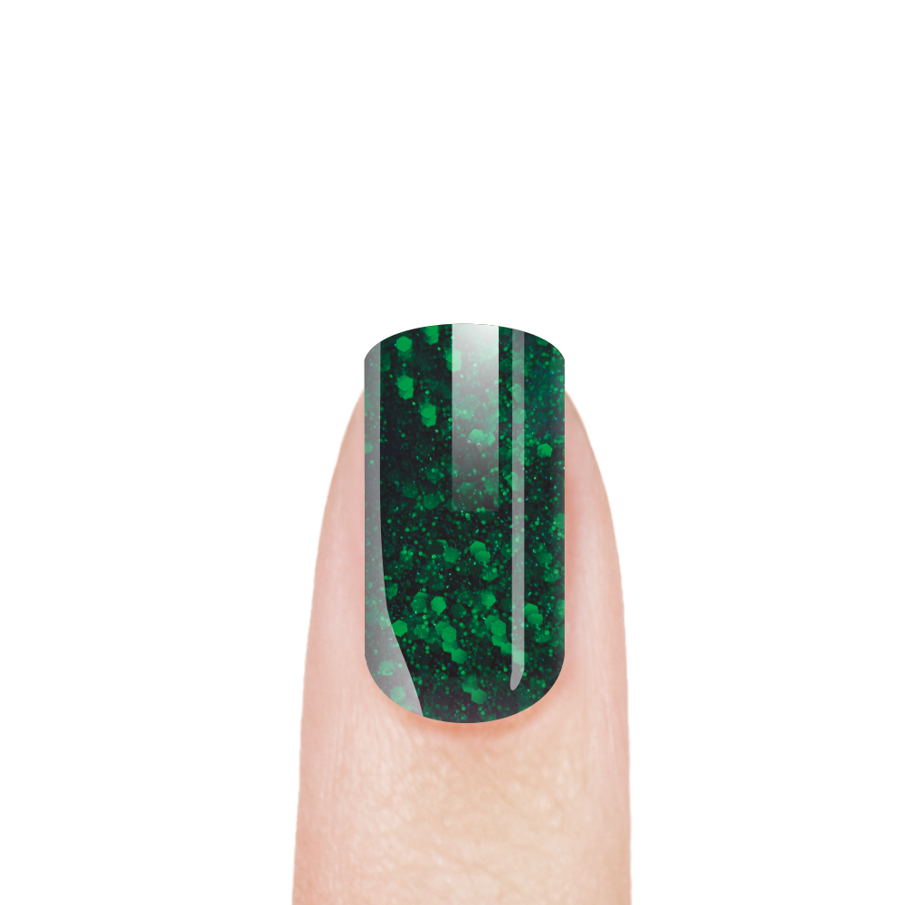 Гель-краска для ногтей с блёстками GGE-01 Emerald of Colombia
