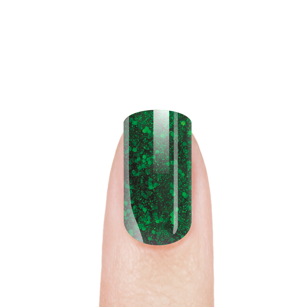 Гель-краска для ногтей с блёстками GGE-03 Emerald of Zimbabwe