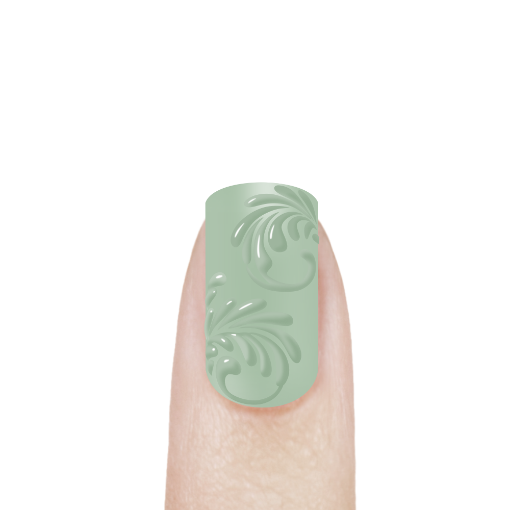 Гель-краска для 3D объёмной росписи ногтей PASTA-09 Fresh Mint