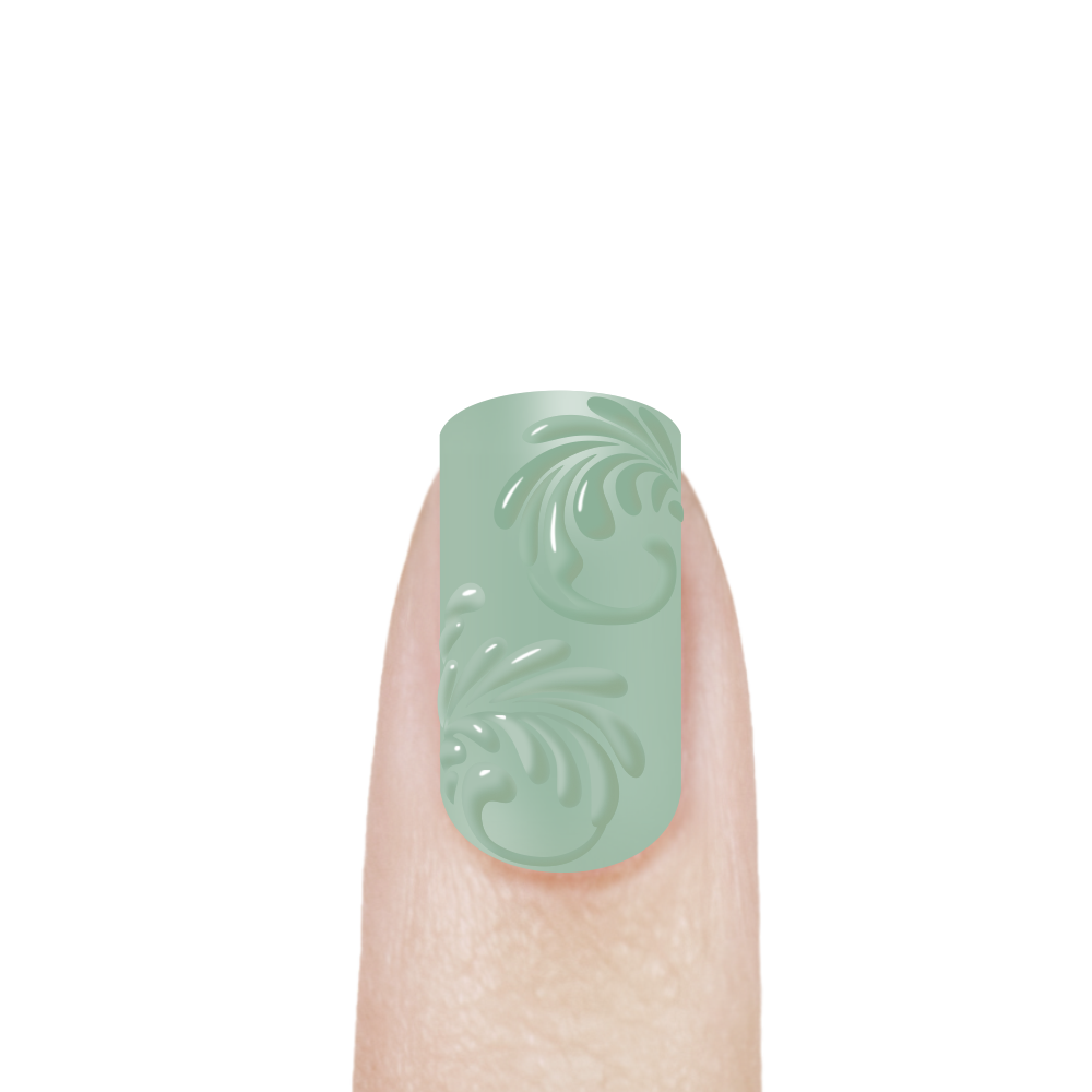 Гель-краска для 3D объёмной росписи ногтей PASTA-10 Mint Oil