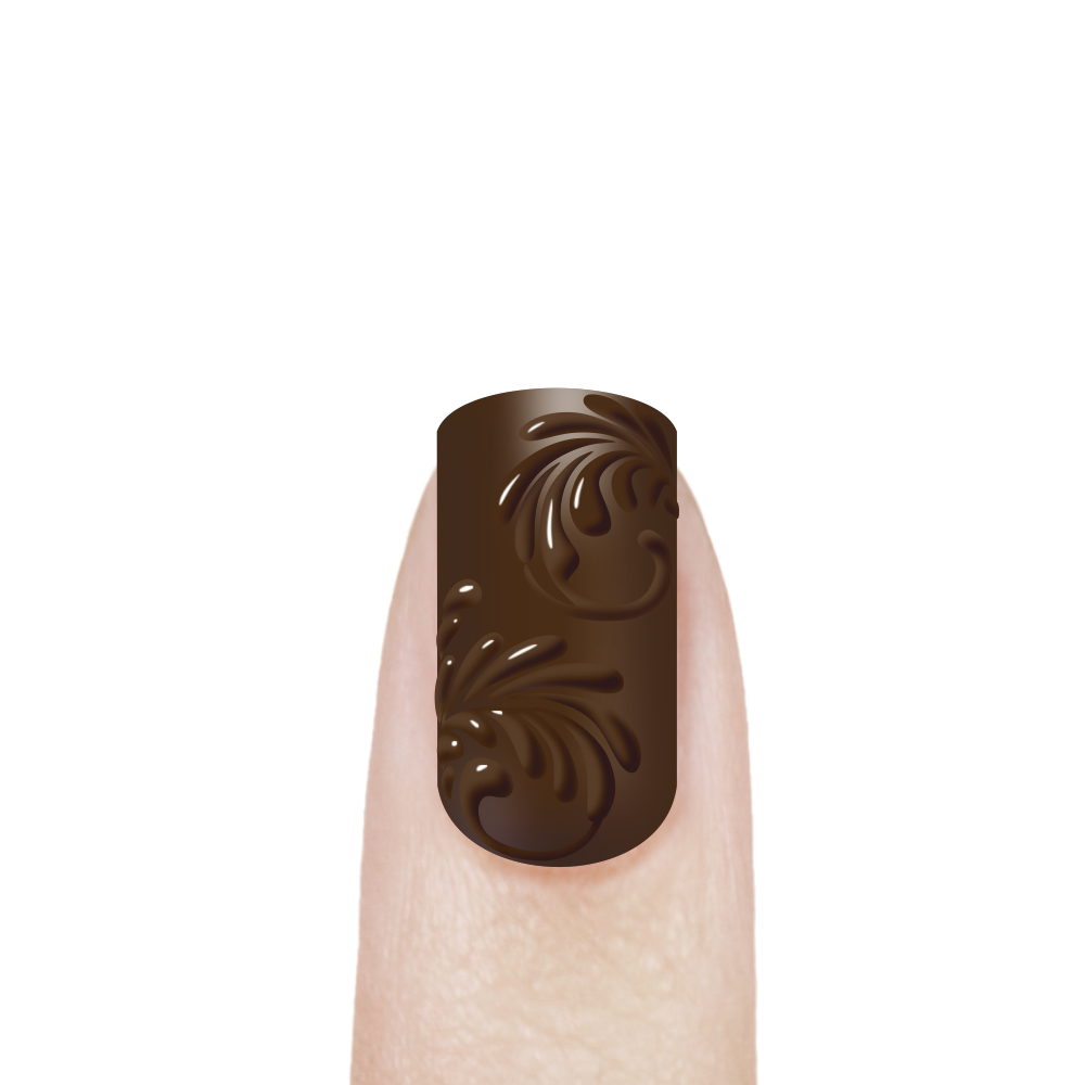 Гель-краска для 3D объёмной росписи ногтей PASTA-29 Chocolate