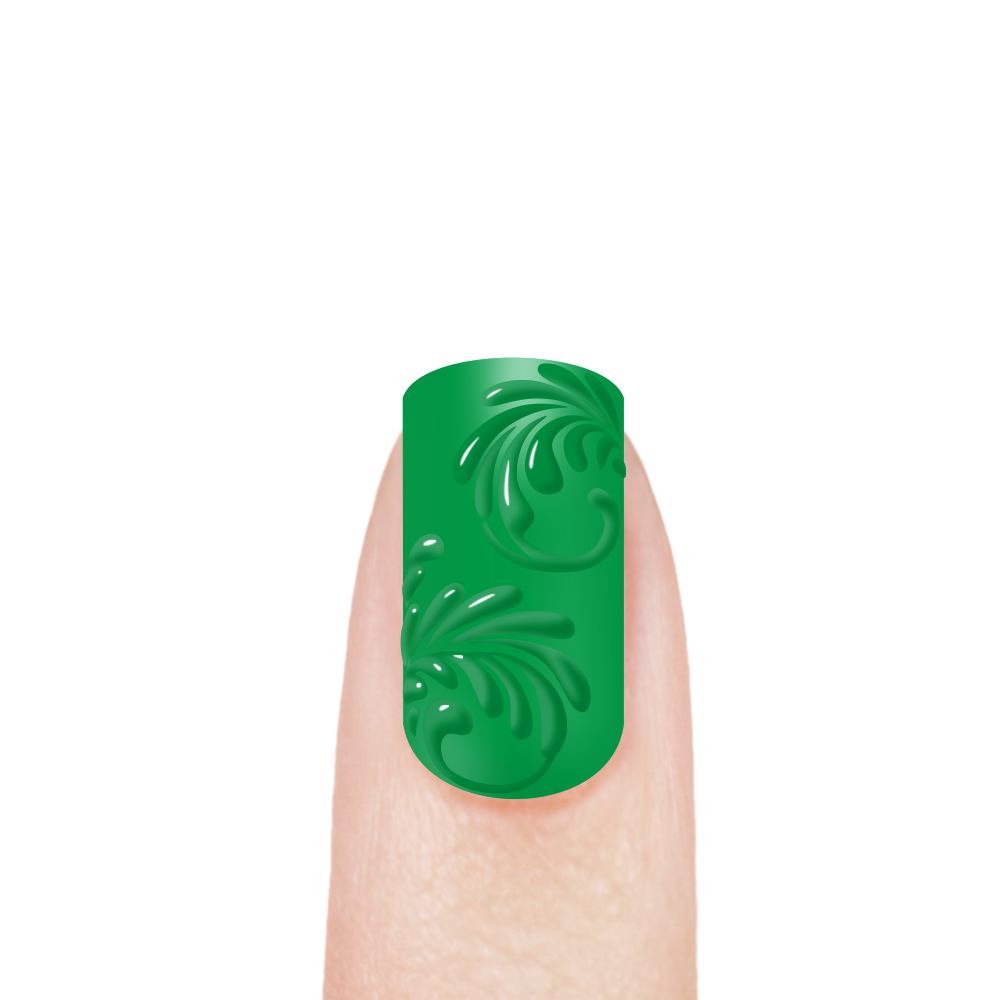 Гель-краска для 3D объёмной росписи ногтей PASTA-35 Green Apple