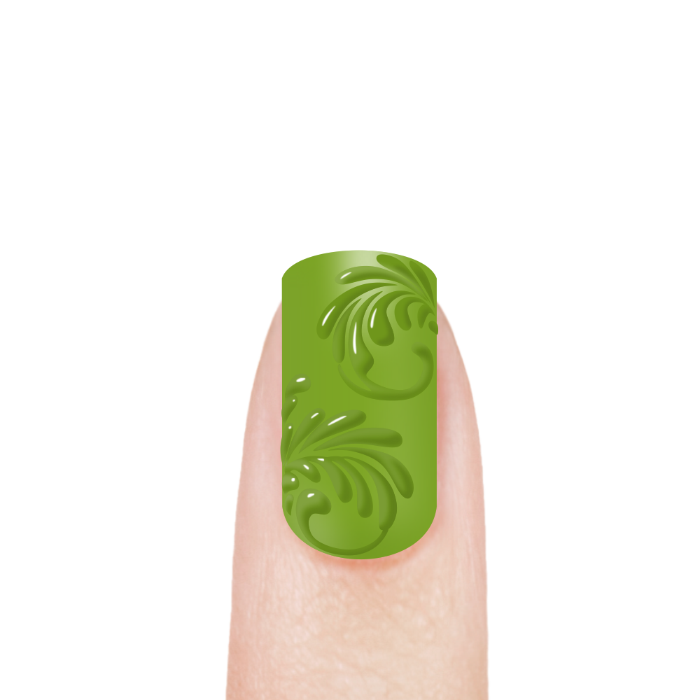 Гель-краска для 3D объёмной росписи ногтей PASTA-44 Moss