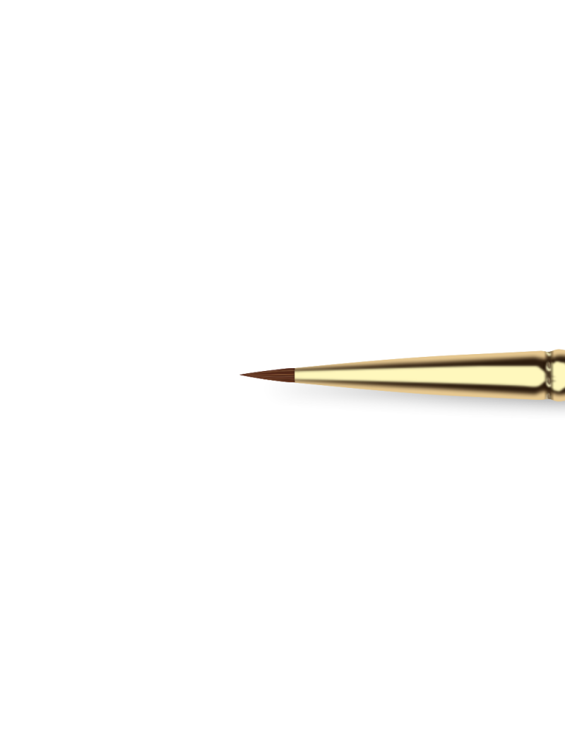 Купить маникюрную кисть из меха белки для техники набивка 1B-DK