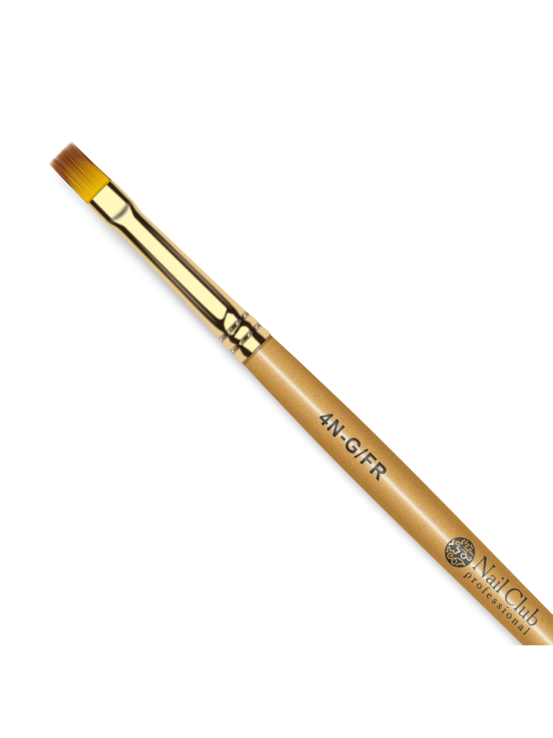 Купить маникюрную кисть для френча и росписи 4N-G/FR