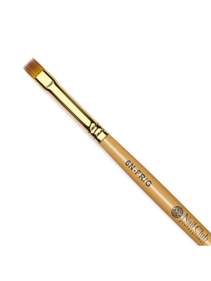 Купить маникюрную кисть для френча и росписи 6N-FR/G
