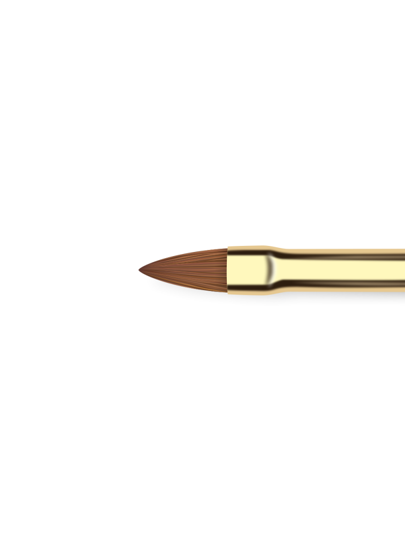 Купить маникюрную кисть из меха колонка для лепки акрилом 6/1K-AL
