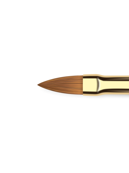 Купить кисть из меха колонка для моделирования акрилом ногтей 8К-А