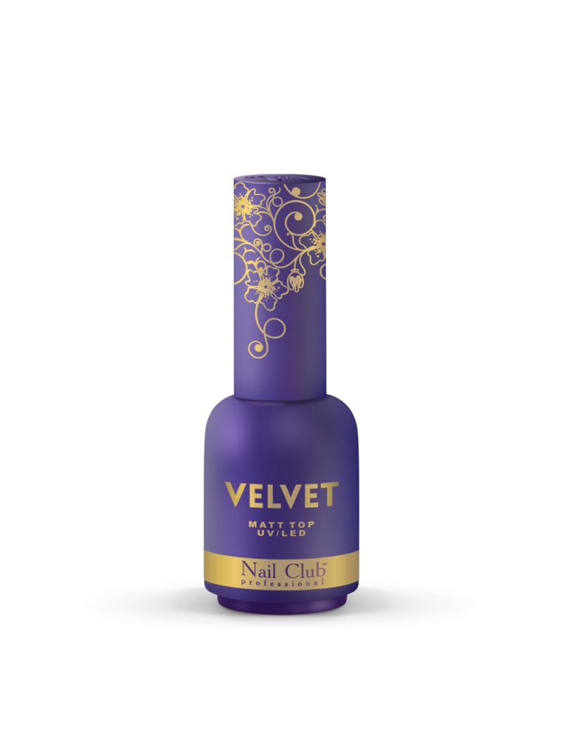 Купить матовый топ-гель для ногтей с липким слоем VELVET Nail Club