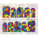 Слайдер-дизайн для ногтей POP ART 201