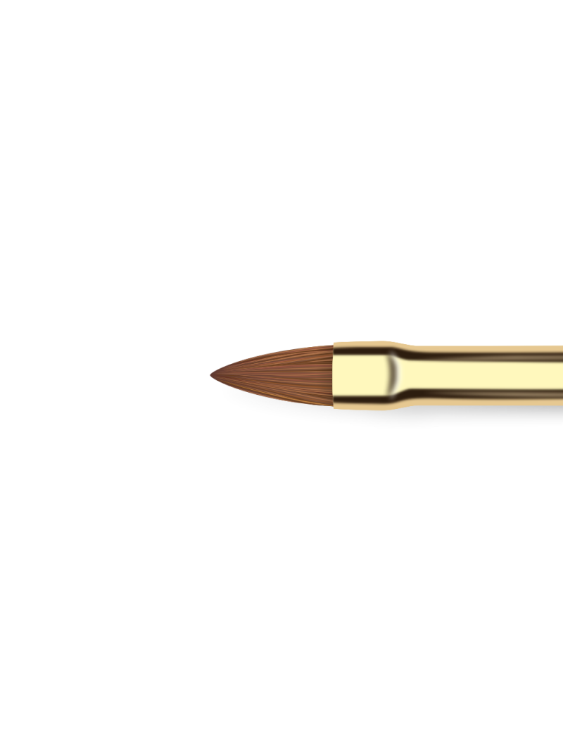 Купить маникюрную кисть из меха колонка для лепки акрилом 6K-AL