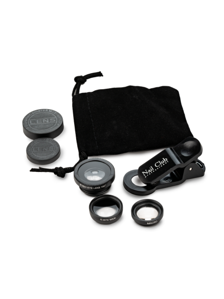 Купить макрокамеру Nail Club с чёрными металлическими объективами для смартфонов