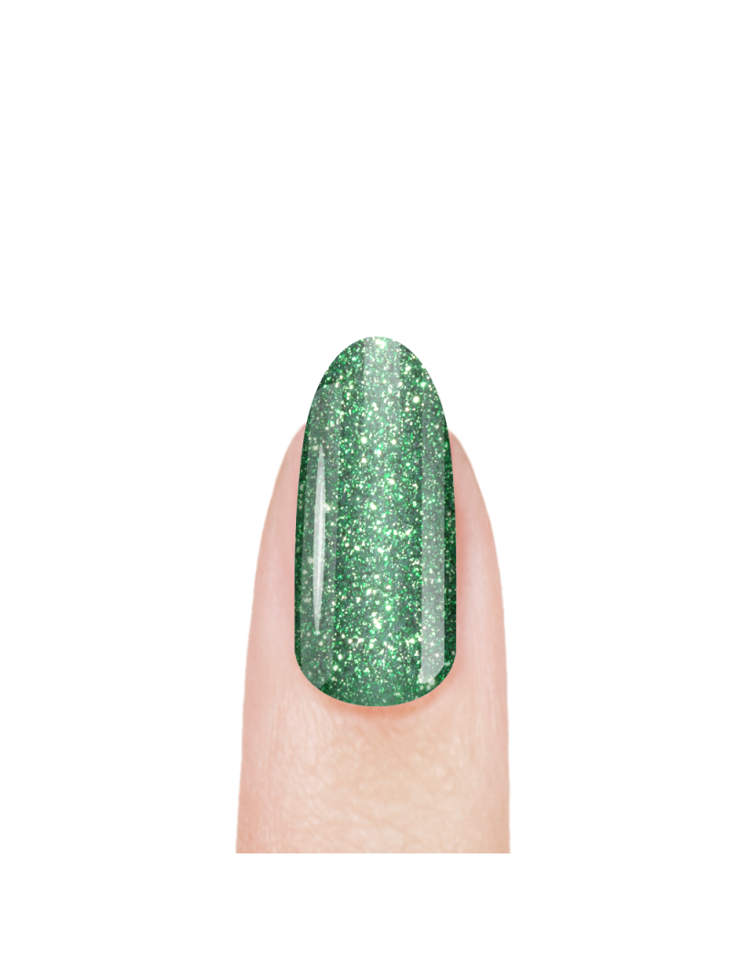Купить гель-краску для ногтей с металлическими хлопьями S-22 Deluxe Emerald