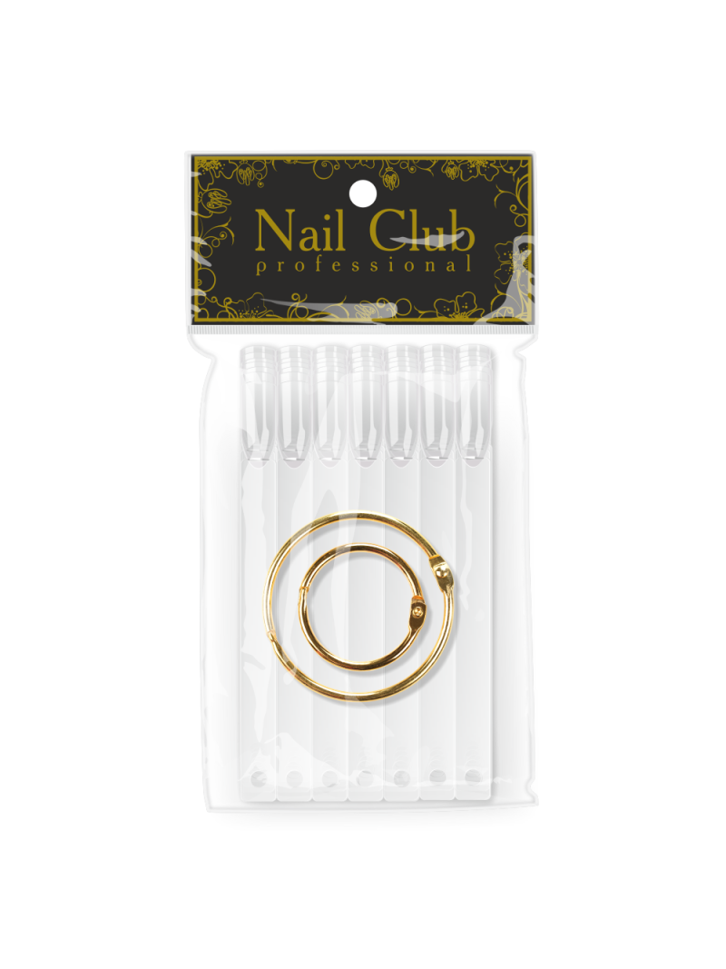 Купить типсы для демонстрации дизайна ногтей на кольце квадратные прозрачные