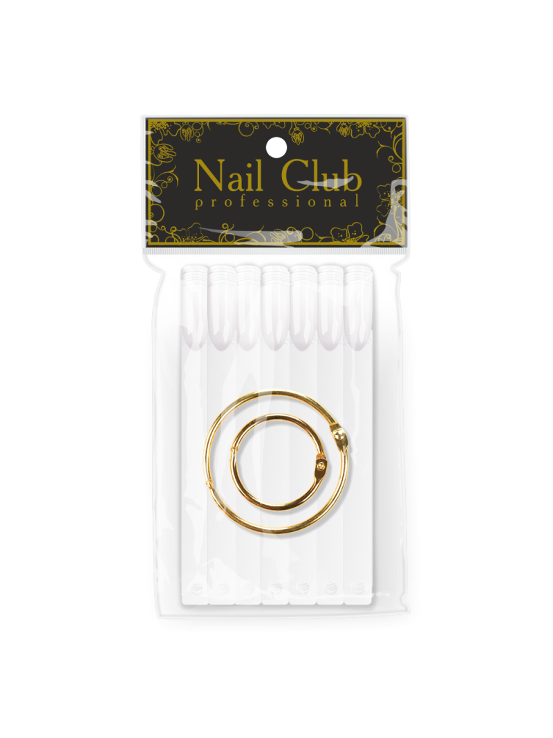 Купить типсы для демонстрации дизайна ногтей на кольце квадратные белые