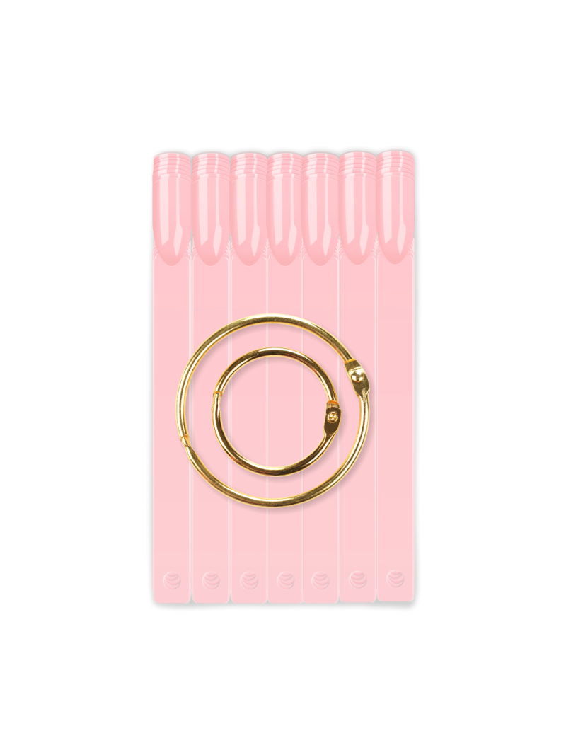 Купить типсы для демонстрационного дизайна ногтей квадратной формы на веере розовые