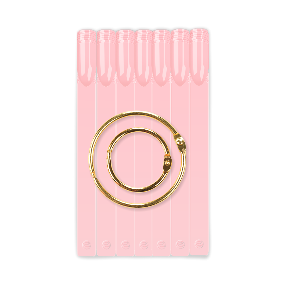 Типсы для демонстрационного дизайна ногтей на кольце квадратные розовые