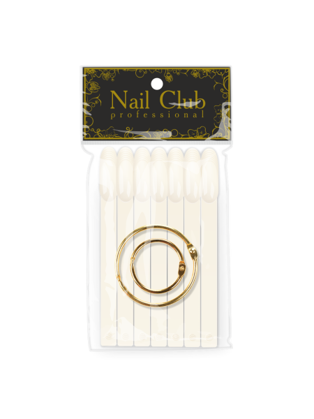 Купить типсы для демонстрации дизайна ногтей на кольце миндаль натуральные