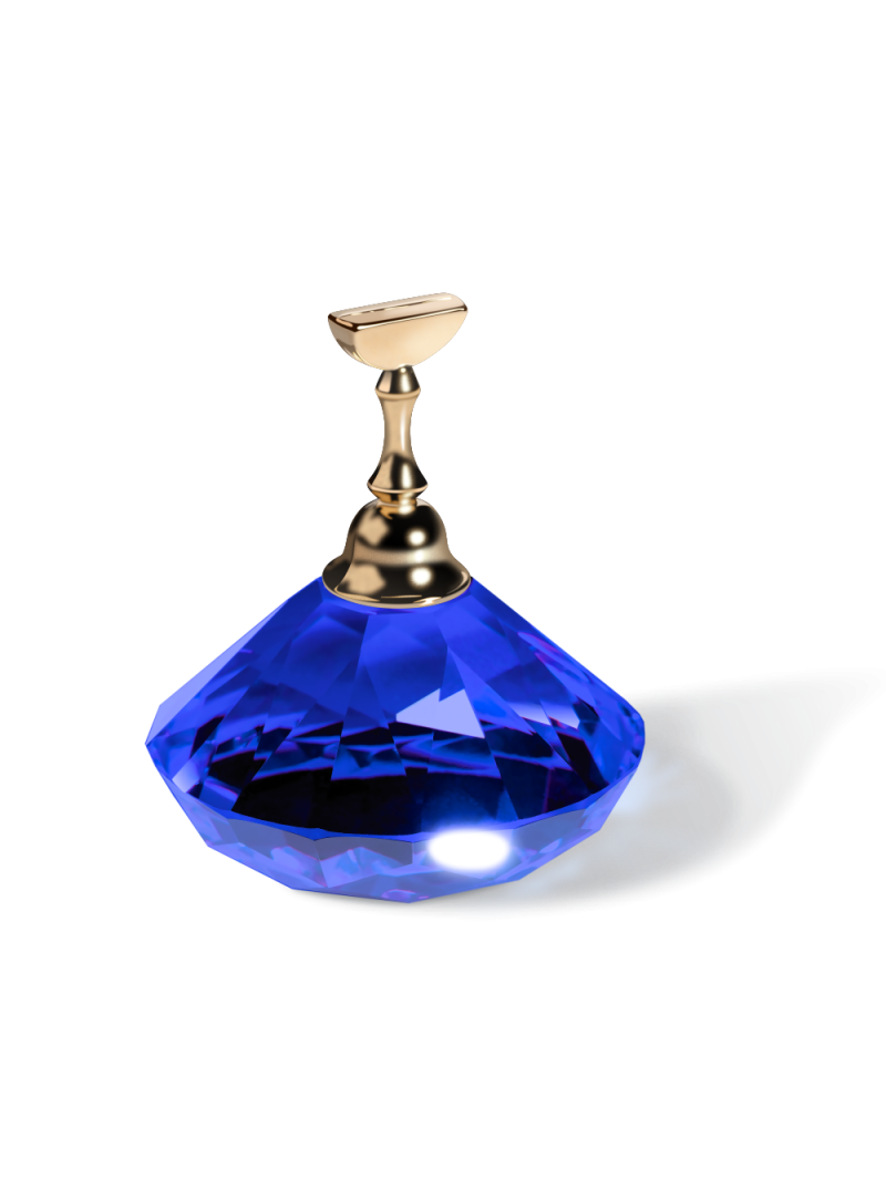 Демонстрационная подставка для типс с кристаллом (глубокий индиго)