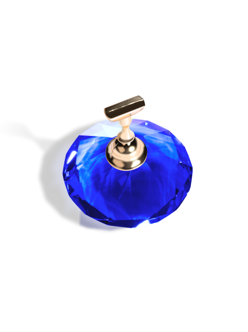 Демонстрационная подставка для типс с кристаллом (глубокий индиго)