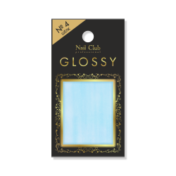 Фольга с эффектом битого стекла для дизайна ногтей GLOSSY №4 Шёлк