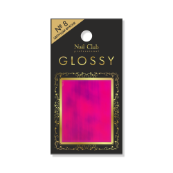 Фольга с эффектом битого стекла для дизайна ногтей GLOSSY №8...