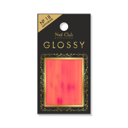 Фольга с эффектом битого стекла для дизайна ногтей GLOSSY №18 Шиповник