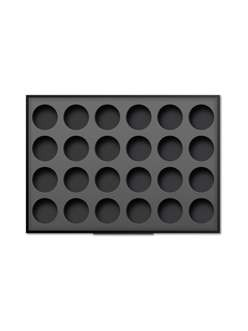 Чёрная дисплей-подставка для гелей Nail Club