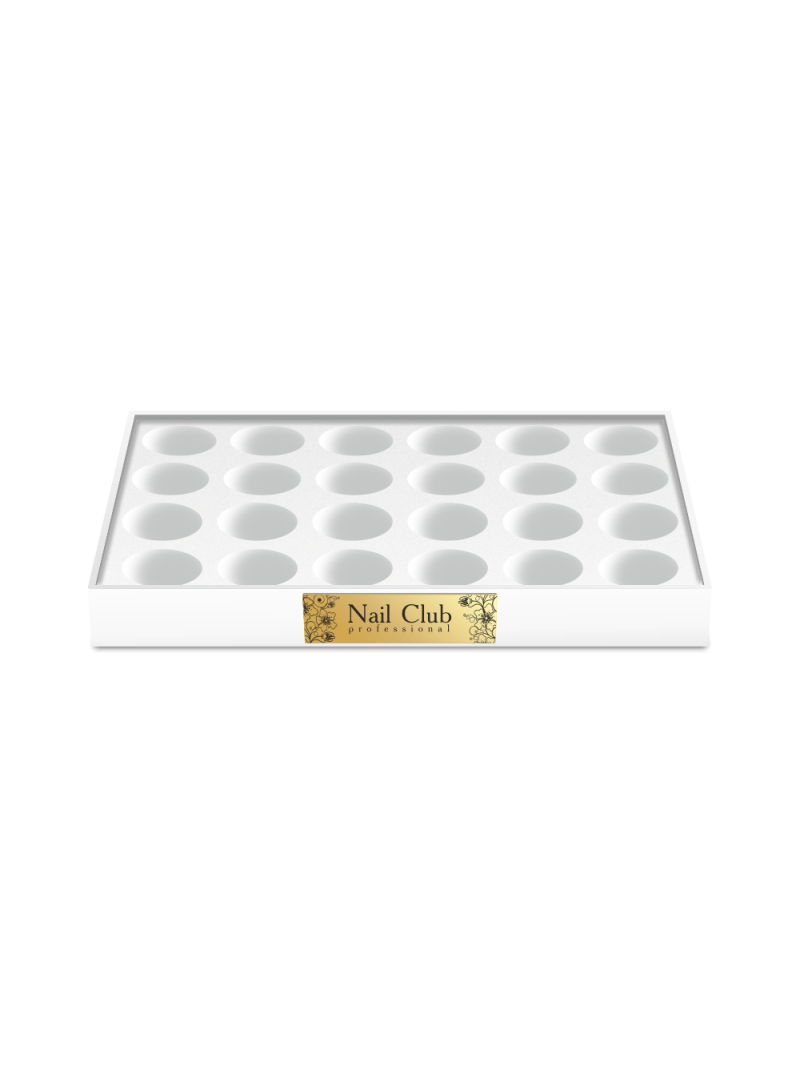 Белая дисплей-подставка для гелей Nail Club