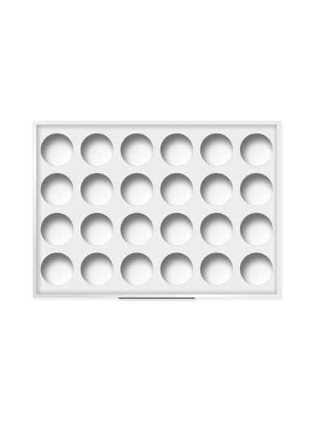 Белая дисплей-подставка для гелей Nail Club