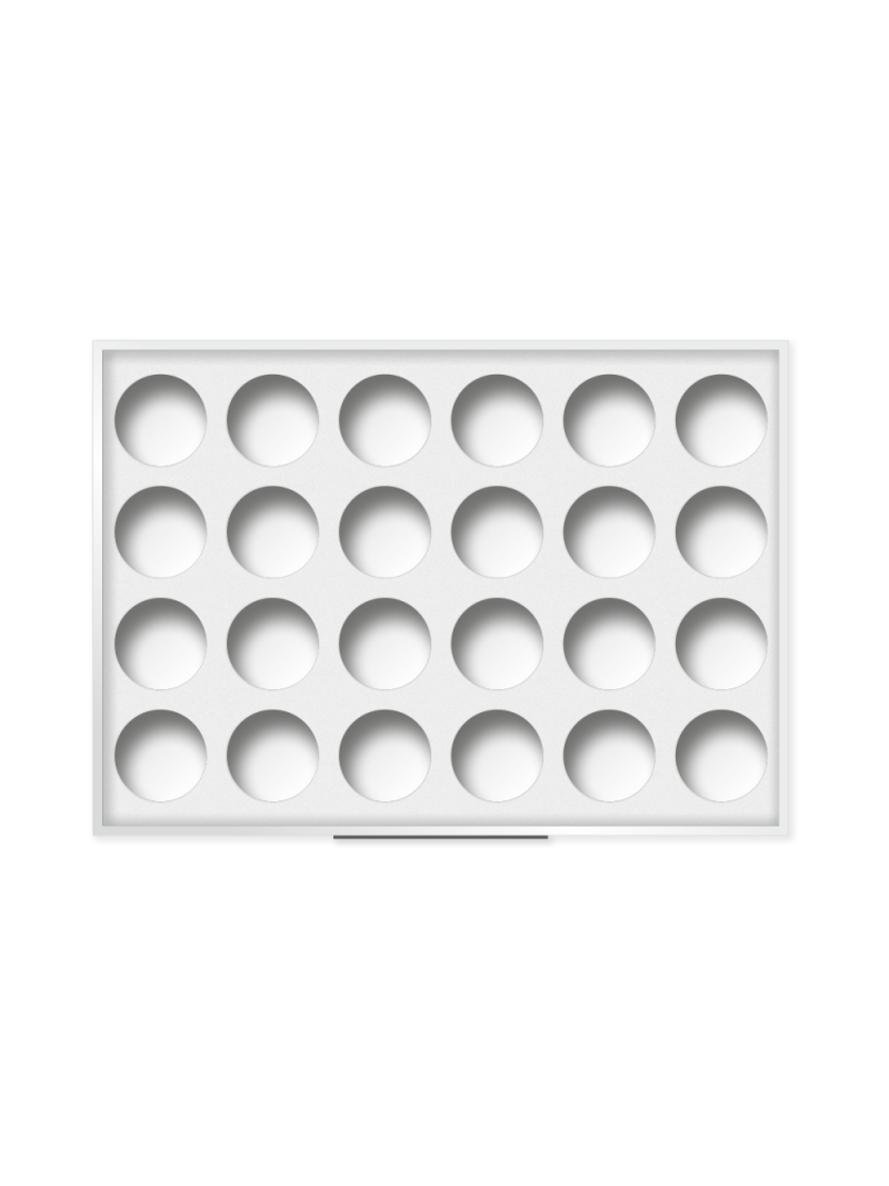 Белая дисплей-подставка для гелей Nail Club