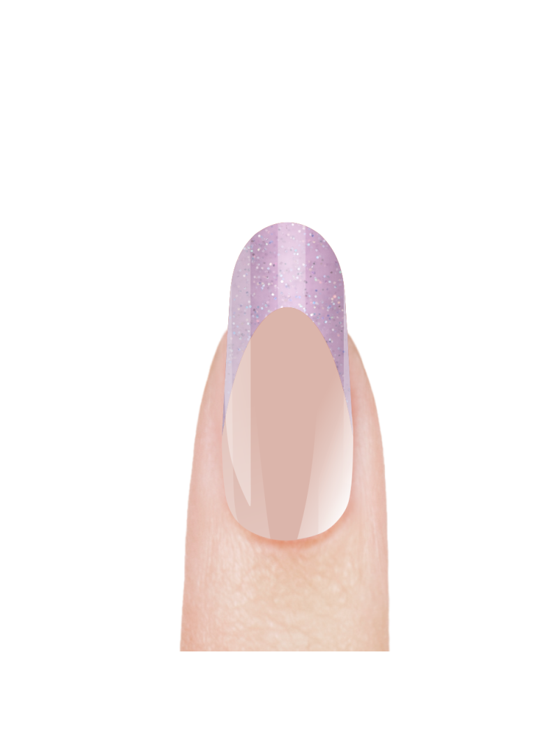 Акригель с шиммером для моделирования ногтей AGH-10 Glamorous Blush