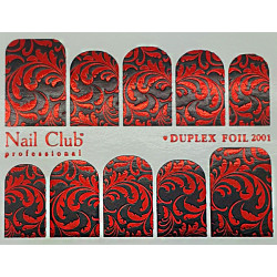 Слайдер-дизайн для ногтей с двойным фольгированием DUPLEX FOIL 2001...