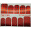 Слайдер-дизайн для ногтей с двойным фольгированием DUPLEX FOIL 2003 чёрный/красный