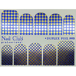 Слайдер-дизайн для ногтей с двойным фольгированием DUPLEX FOIL 2003...
