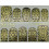 Слайдер-дизайн для ногтей с двойным фольгированием DUPLEX FOIL 2004 чёрный/золотой