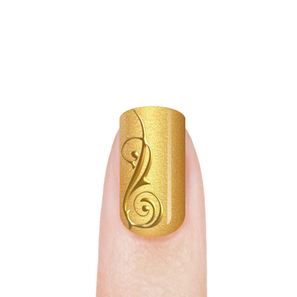 Гель-краска для ногтей для эффекта литья FN-03 Foil Gold