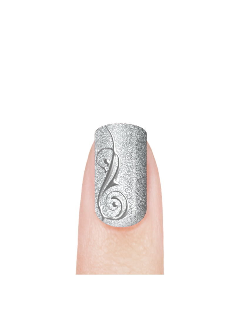 Купить гель-краску для литья на ногтях FN-04 Foil Silver