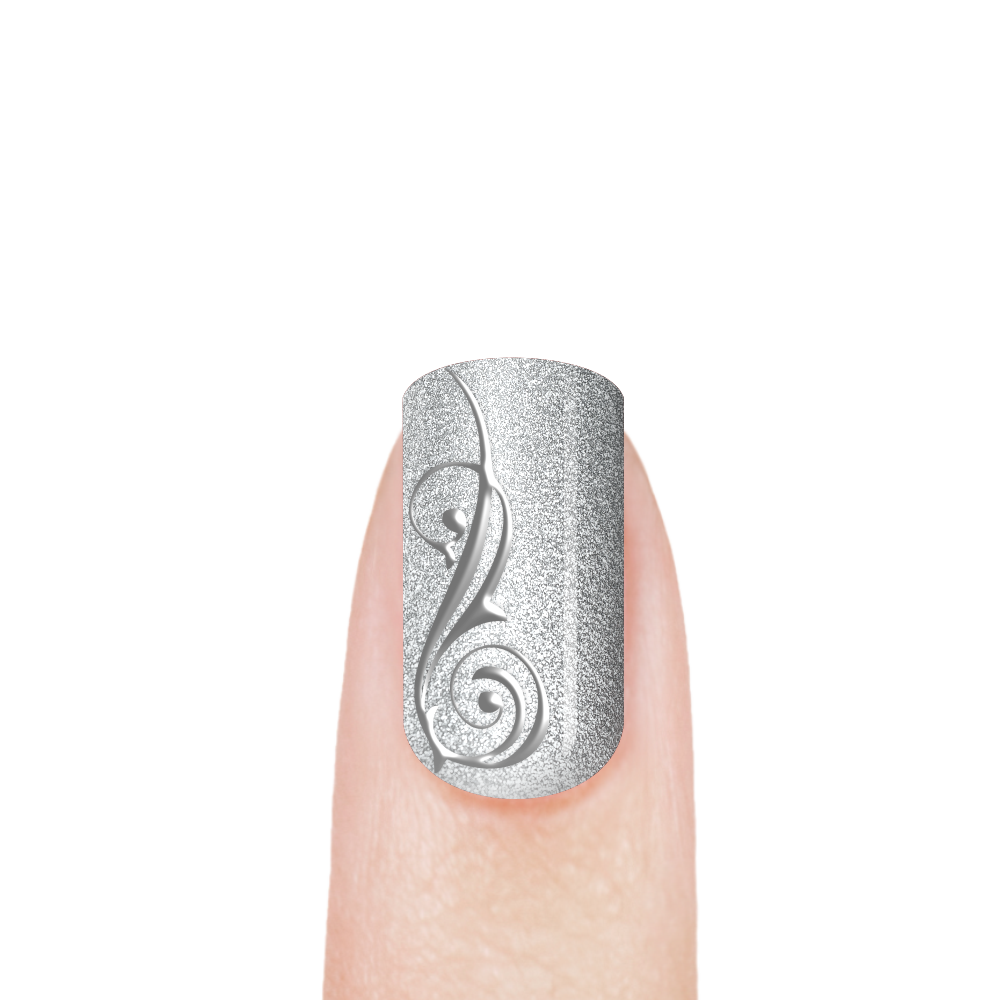 Гель-краска для ногтей для эффекта литья FN-04 Foil Silver